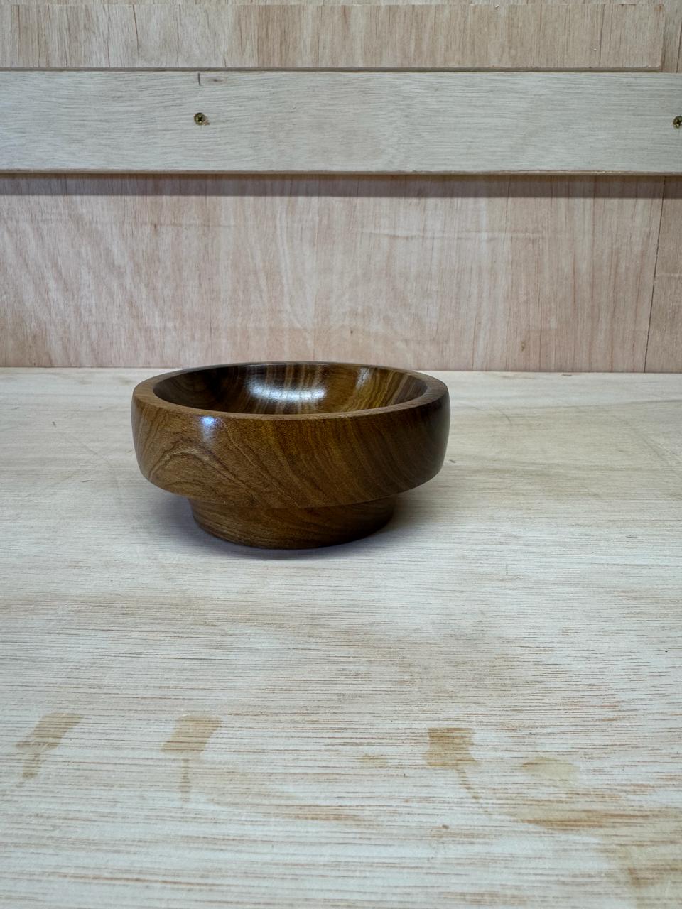 Profile of the bowl - a neat footed form with a warm glow